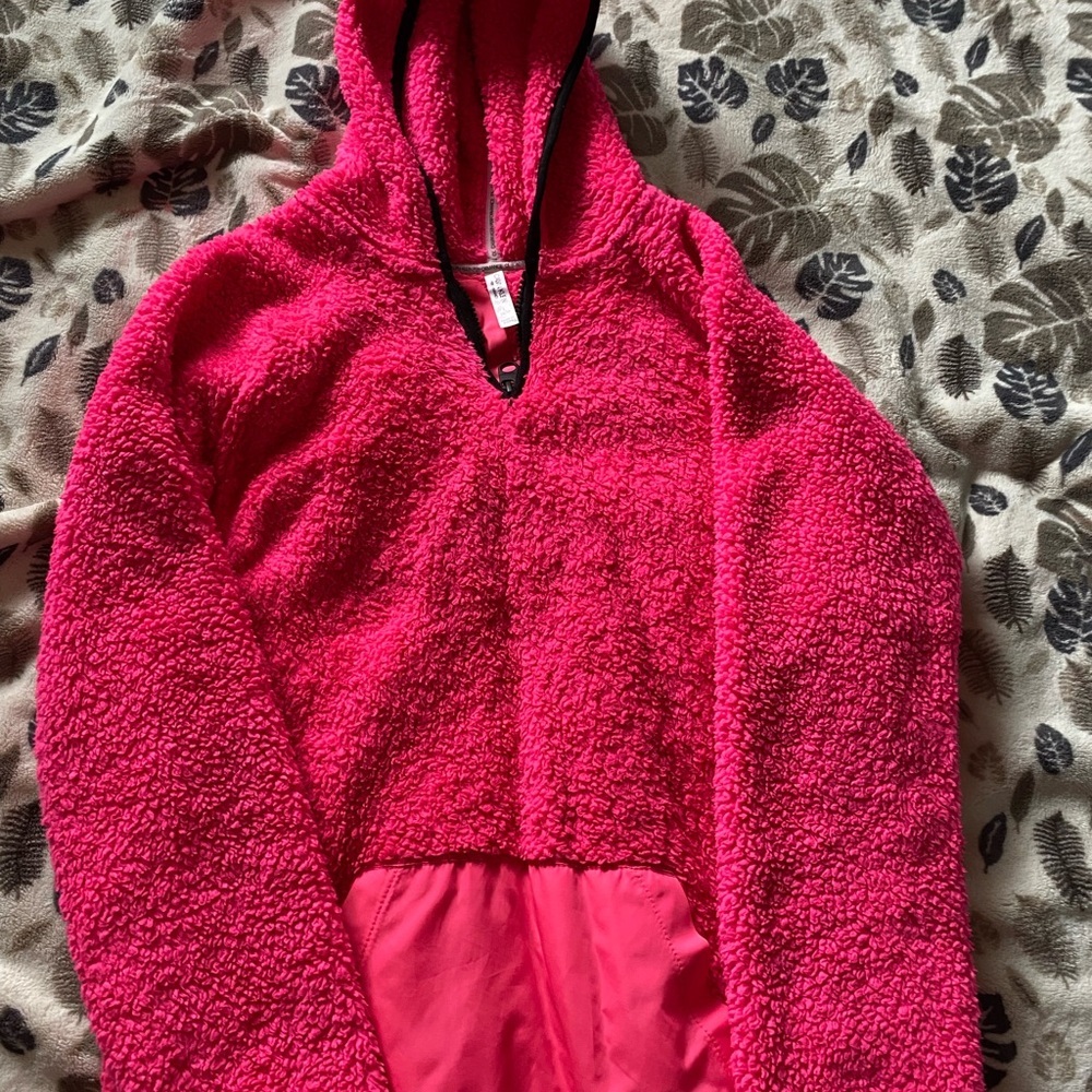 Calvin Klein Cozy Pink Sherpa Hoodie